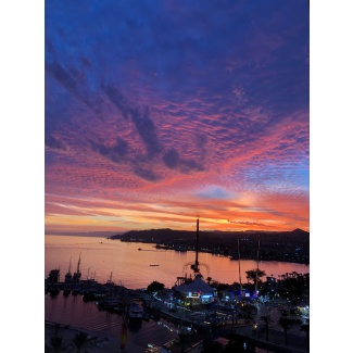 Twilight over the Gulf of Aqaba Photographic Poster