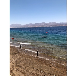 The Gulf of Aqaba from Tabgha Photographic Poster