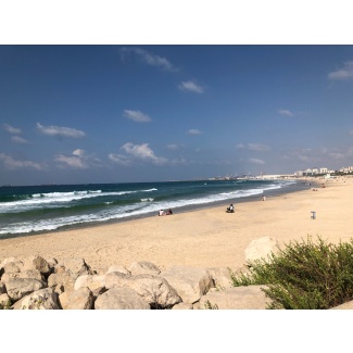 Ashdod Beach and Port Photographic Poster